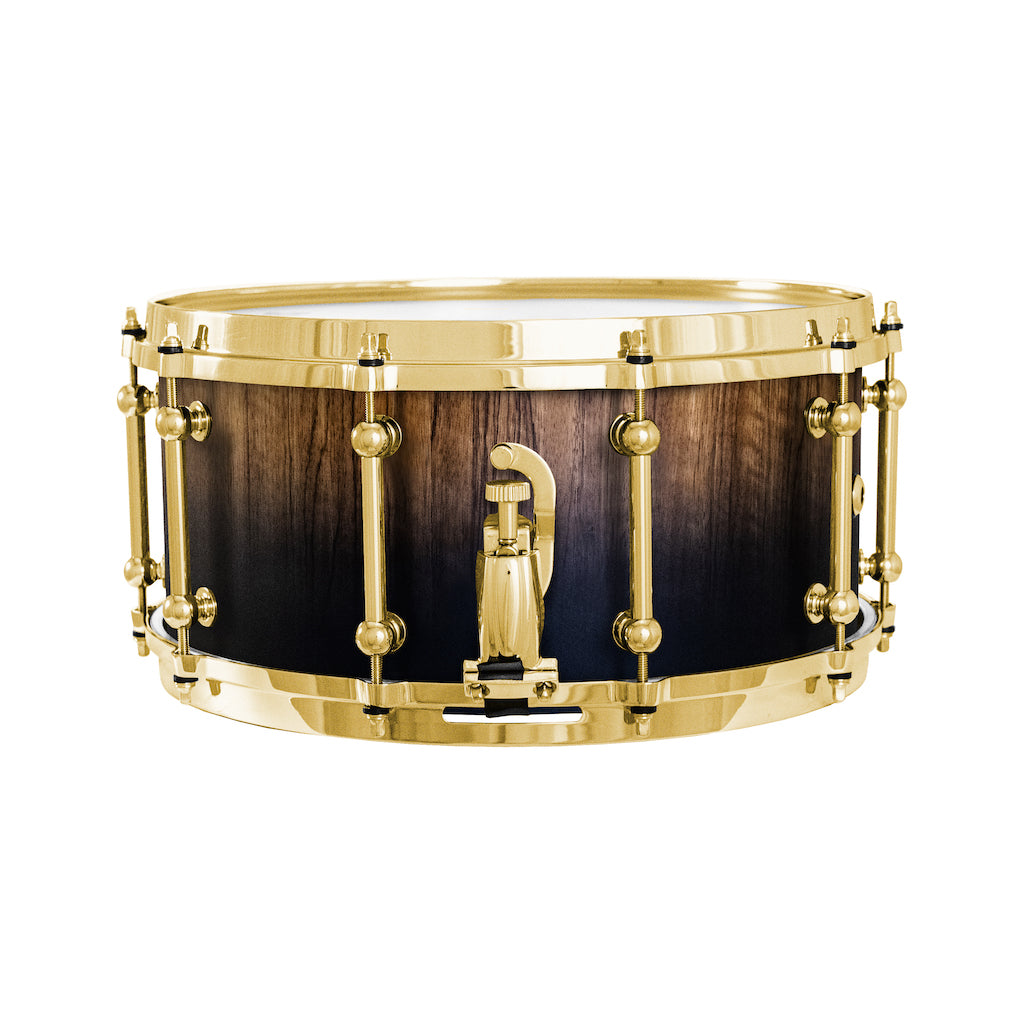 Chaos Elite Custom 14x6.5 Snare Drum Black Limba - Black Fade