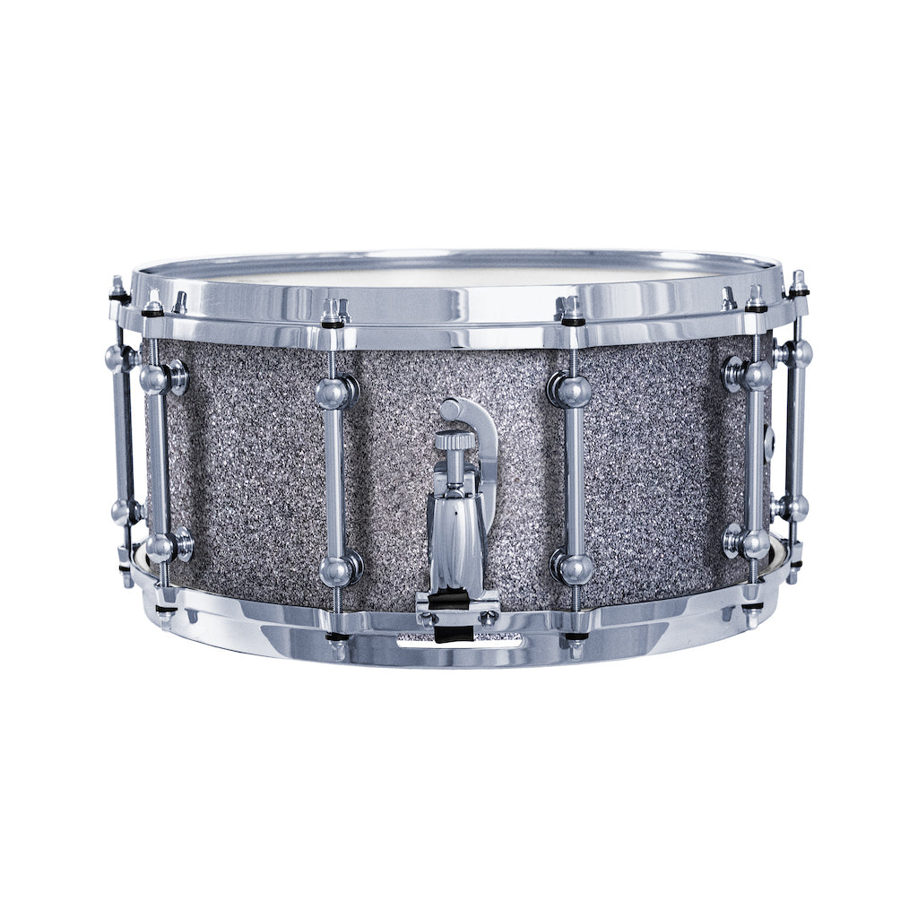 Chaos Elite Custom 14x6.5 Walnut Re-Ring Snare Drum - Silver Sparkle