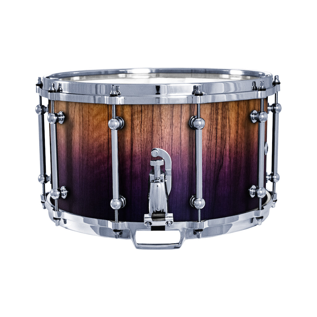 Chaos Elite Custom 14x8 Snare Drum Black Limba - Purple Fade