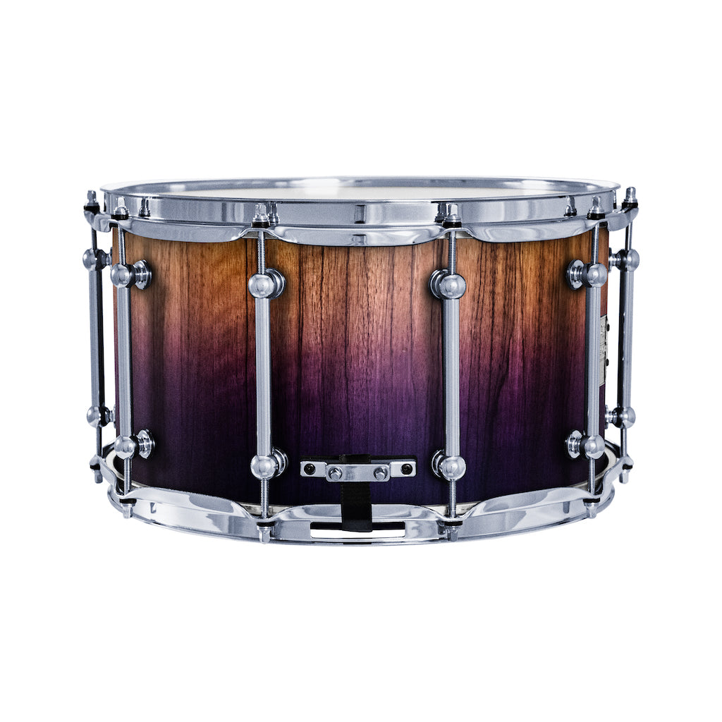 Chaos Elite Custom 14x8 Snare Drum Black Limba - Purple Fade