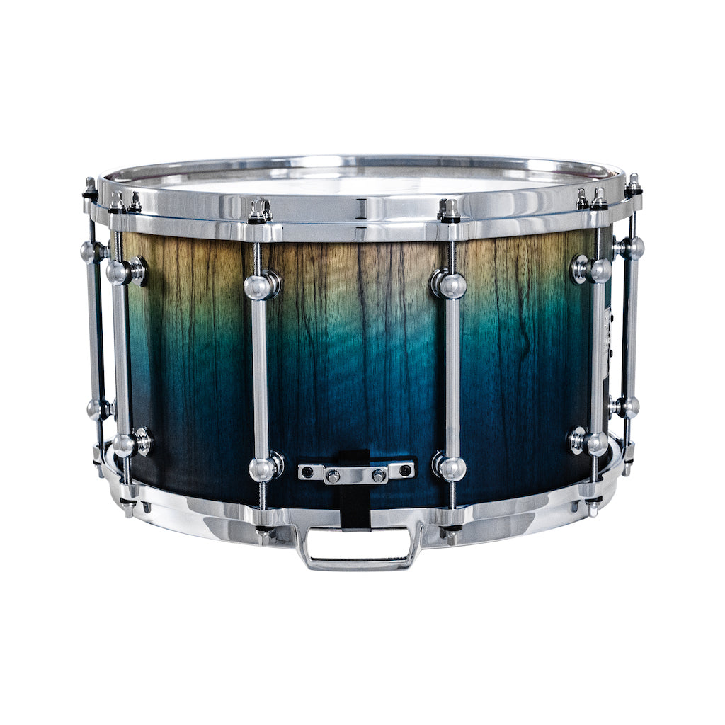 Chaos Elite Custom 14x8 Snare Drum Black Limba - Blue Fade