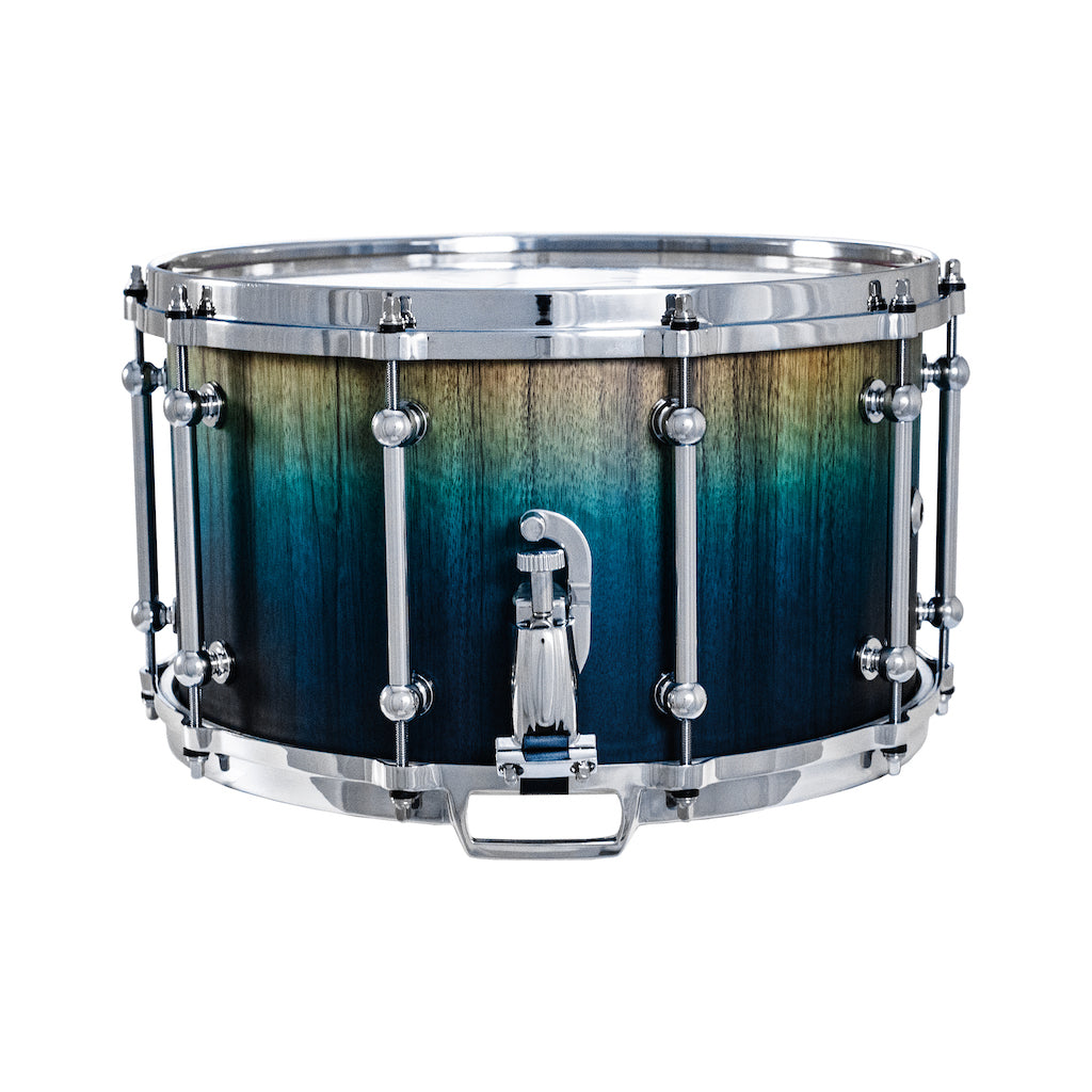 Chaos Elite Custom 14x8 Snare Drum Black Limba - Blue Fade