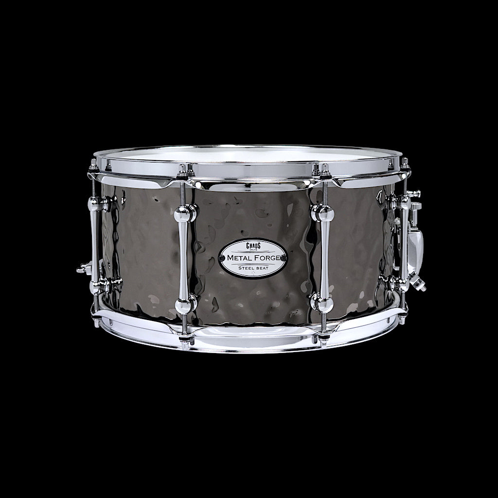 Chaos Metal Forge 13x6.5 Hammered Steel Snare Drum - Chrome