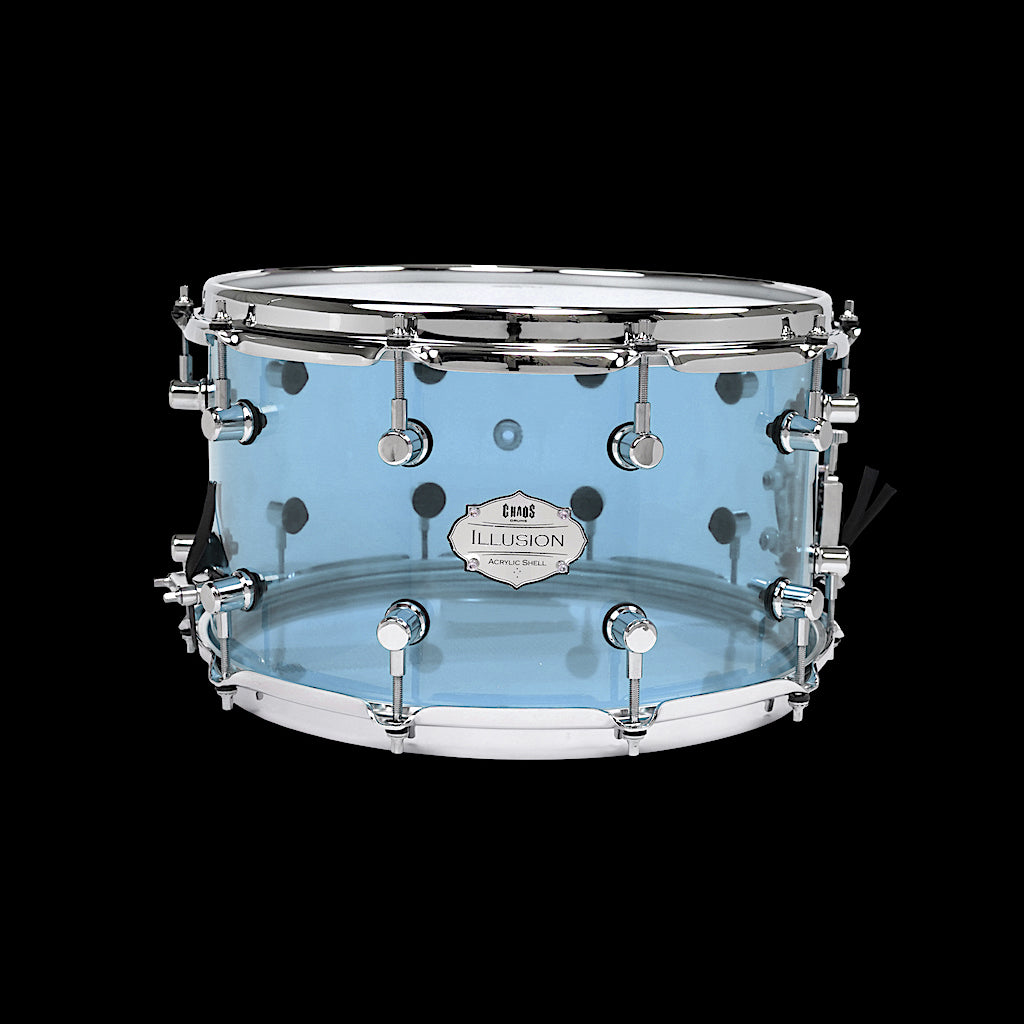 Chaos Illusion 14x8 Acrylic Snare Drum - Ice Blue