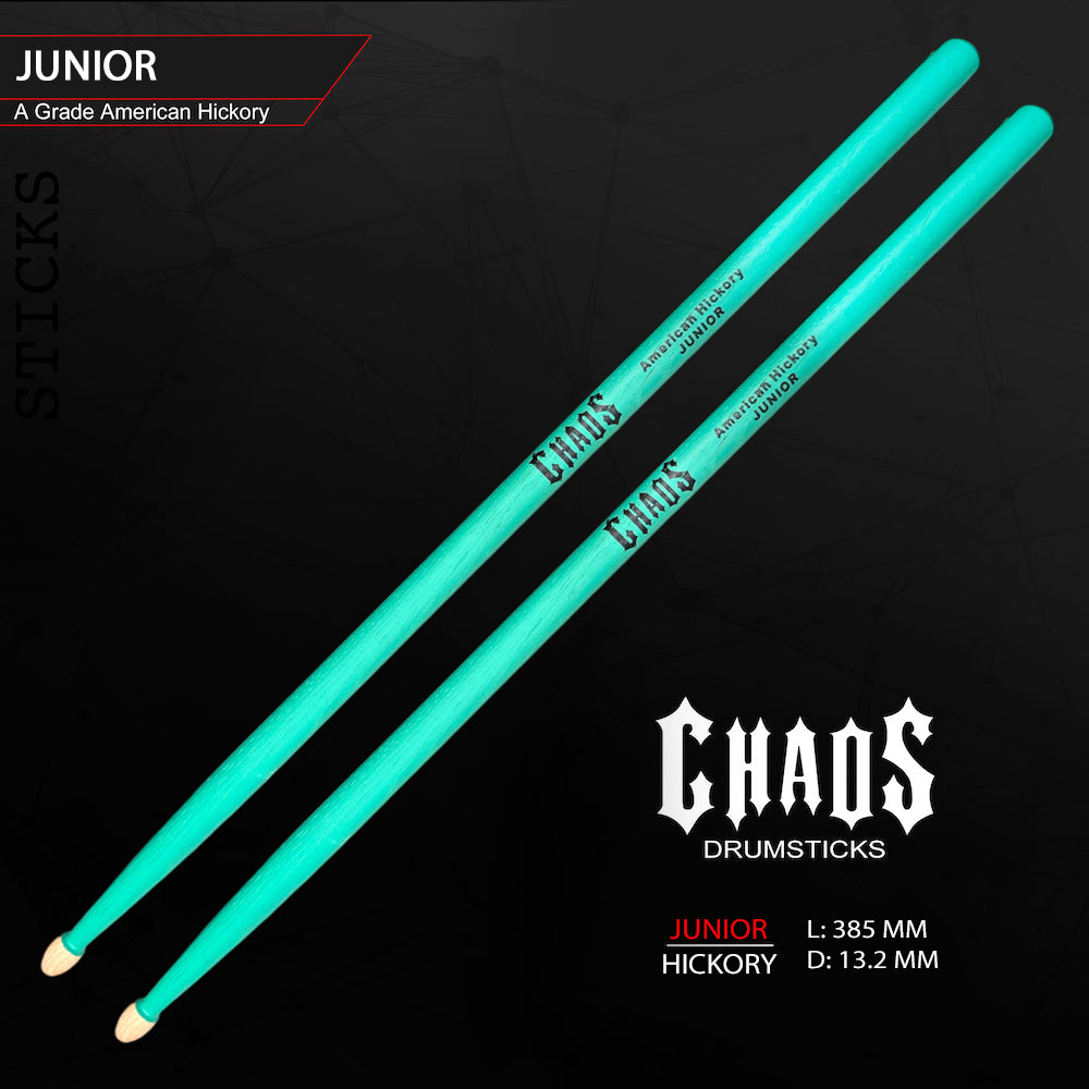 Chaos Junior Drum Sticks - Black