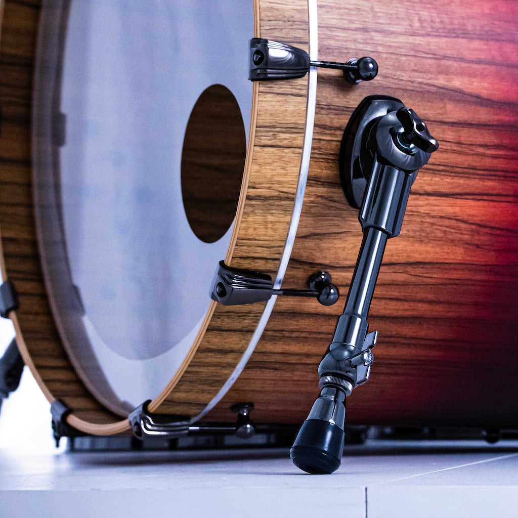 Chaos Elite Custom Drum Kit Maple & Black Limba - Red Fade