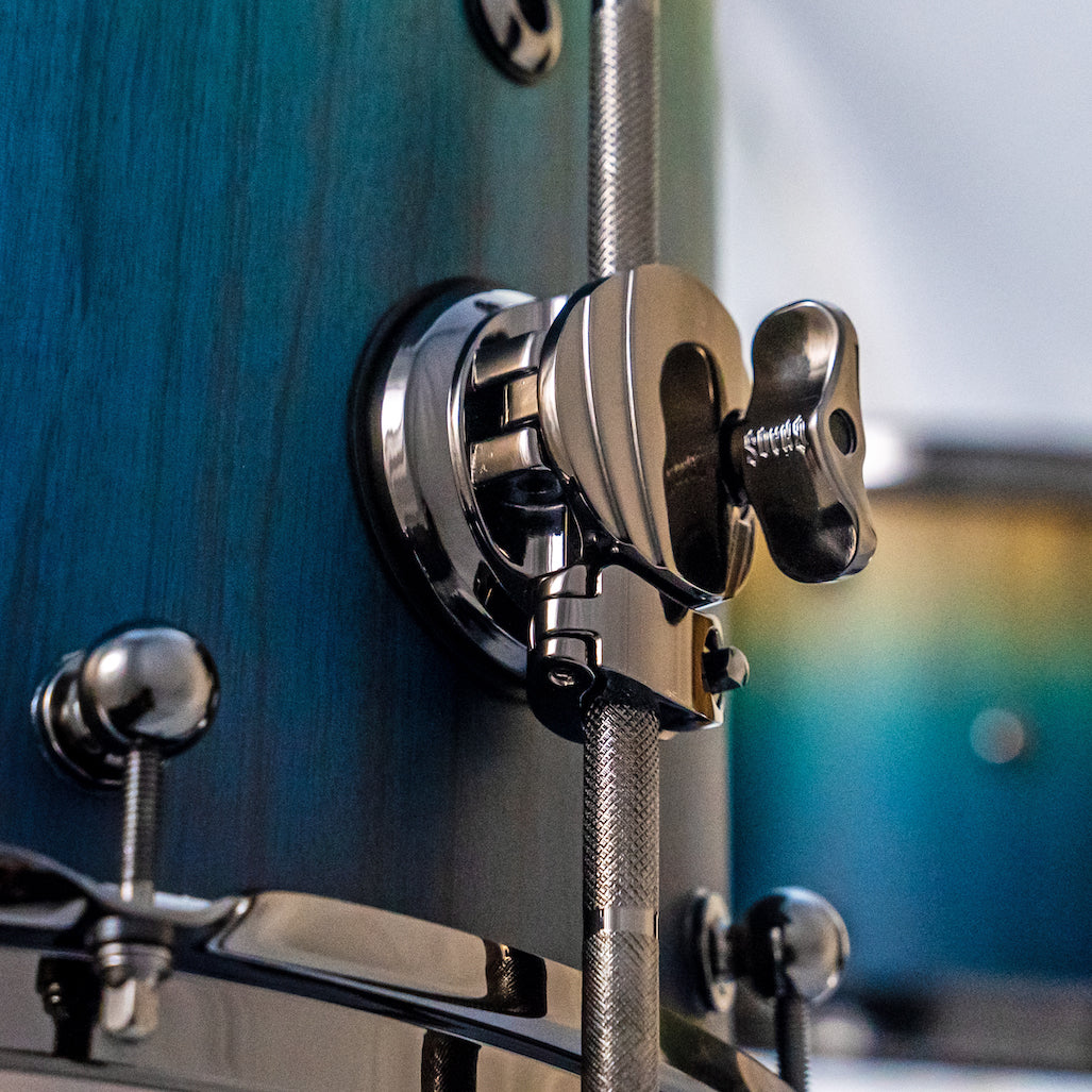 Chaos Elite Custom Drum Kit Maple & Black Limba - Blue Fade