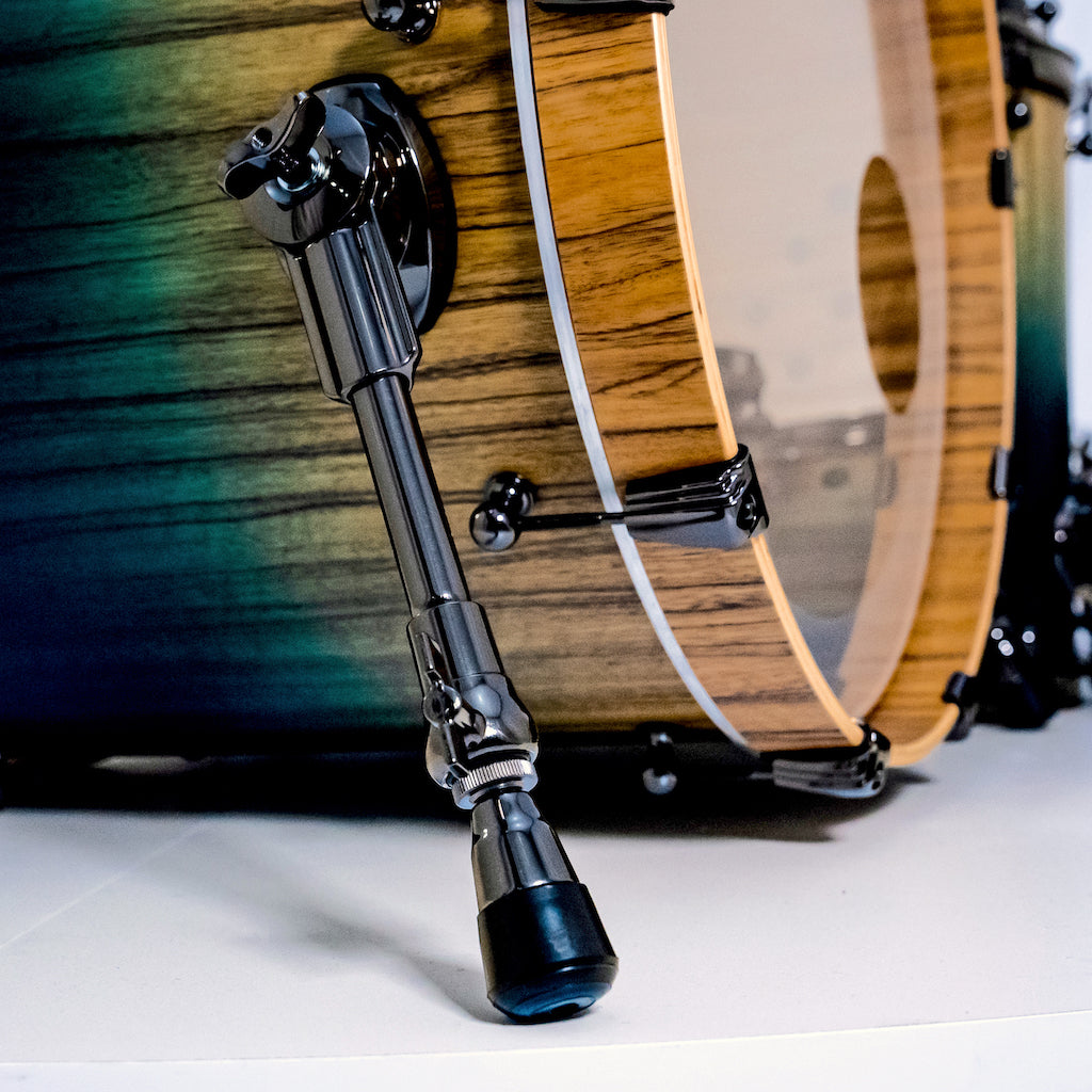 Chaos Elite Custom Drum Kit Maple & Black Limba - Blue Fade