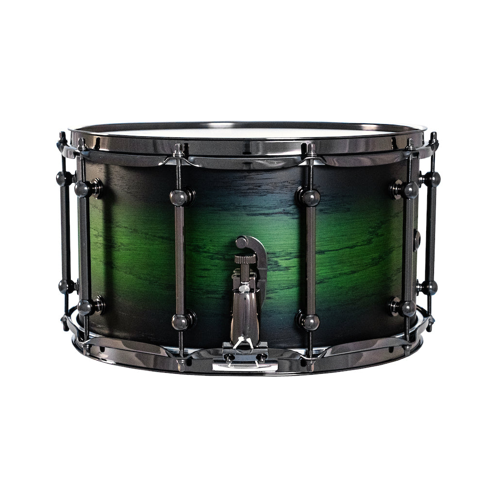 Chaos Phoenix II 14x8 Maple & Oak Snare Drum - Green Burst