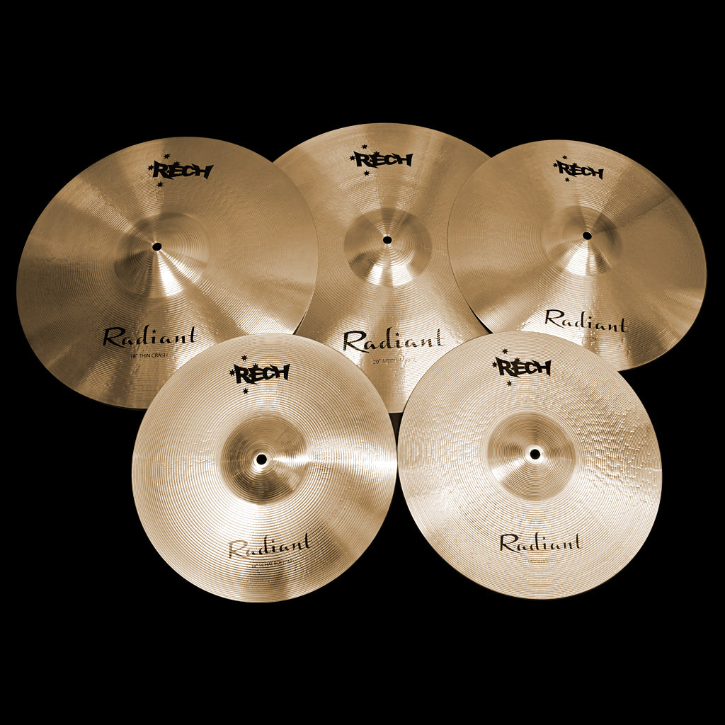 Rech Radiant 5 Piece Cymbal Pack Set