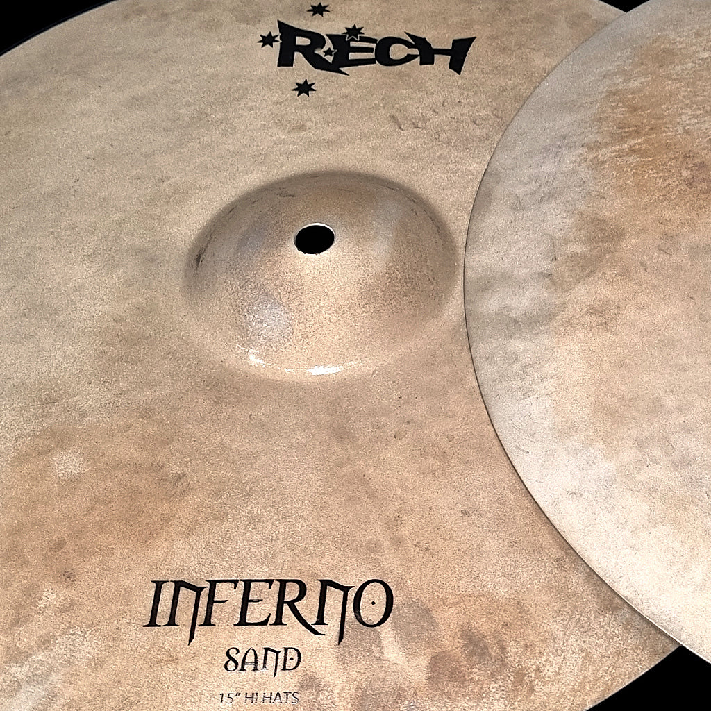 Rech Inferno Sand 15" Hi Hat Cymbals
