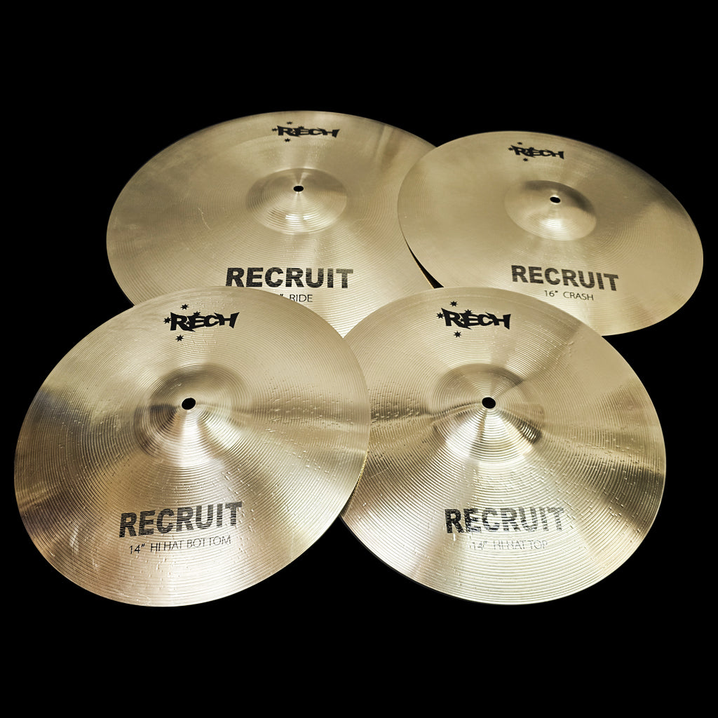 Rech Recruit 4 Piece Cymbal Pack Set