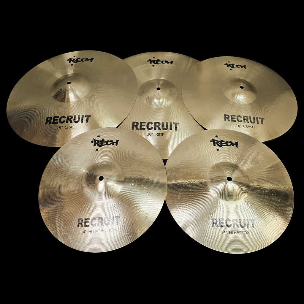 Rech Recruit 5 Piece Cymbal Pack Set