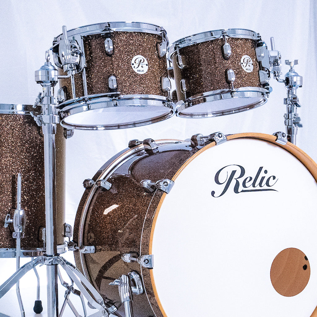 Relic Signature Beech Drum Kit - Brown Sparkle