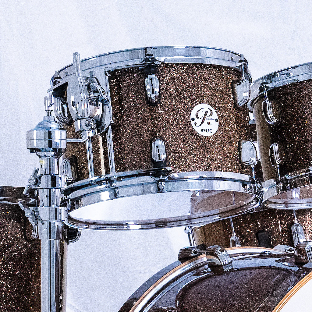 Relic Signature Beech Drum Kit - Brown Sparkle