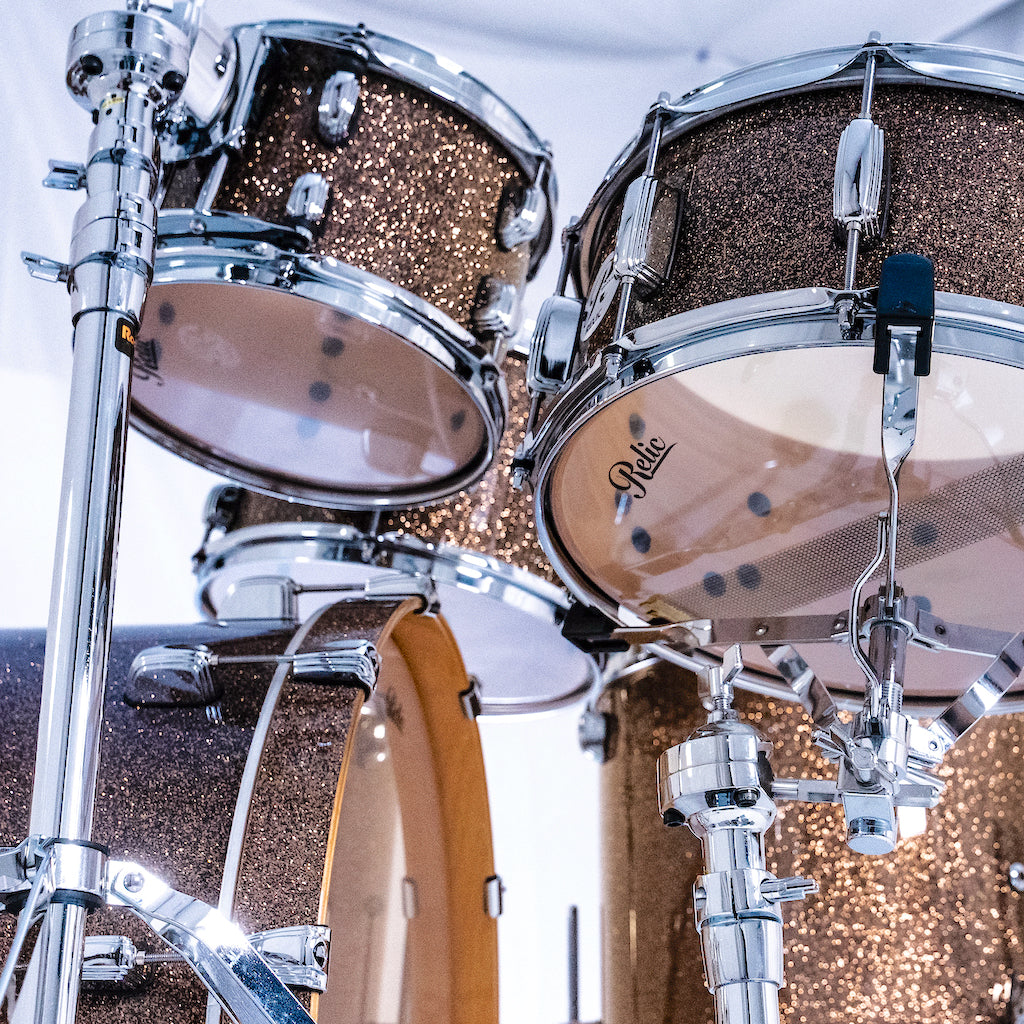 Relic Signature Beech Drum Kit - Brown Sparkle