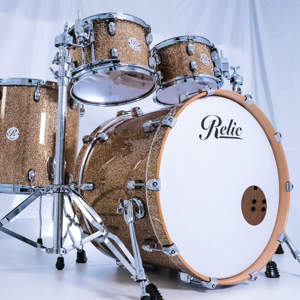 Relic Signature Beech Drum Kit - Champagne Sparkle