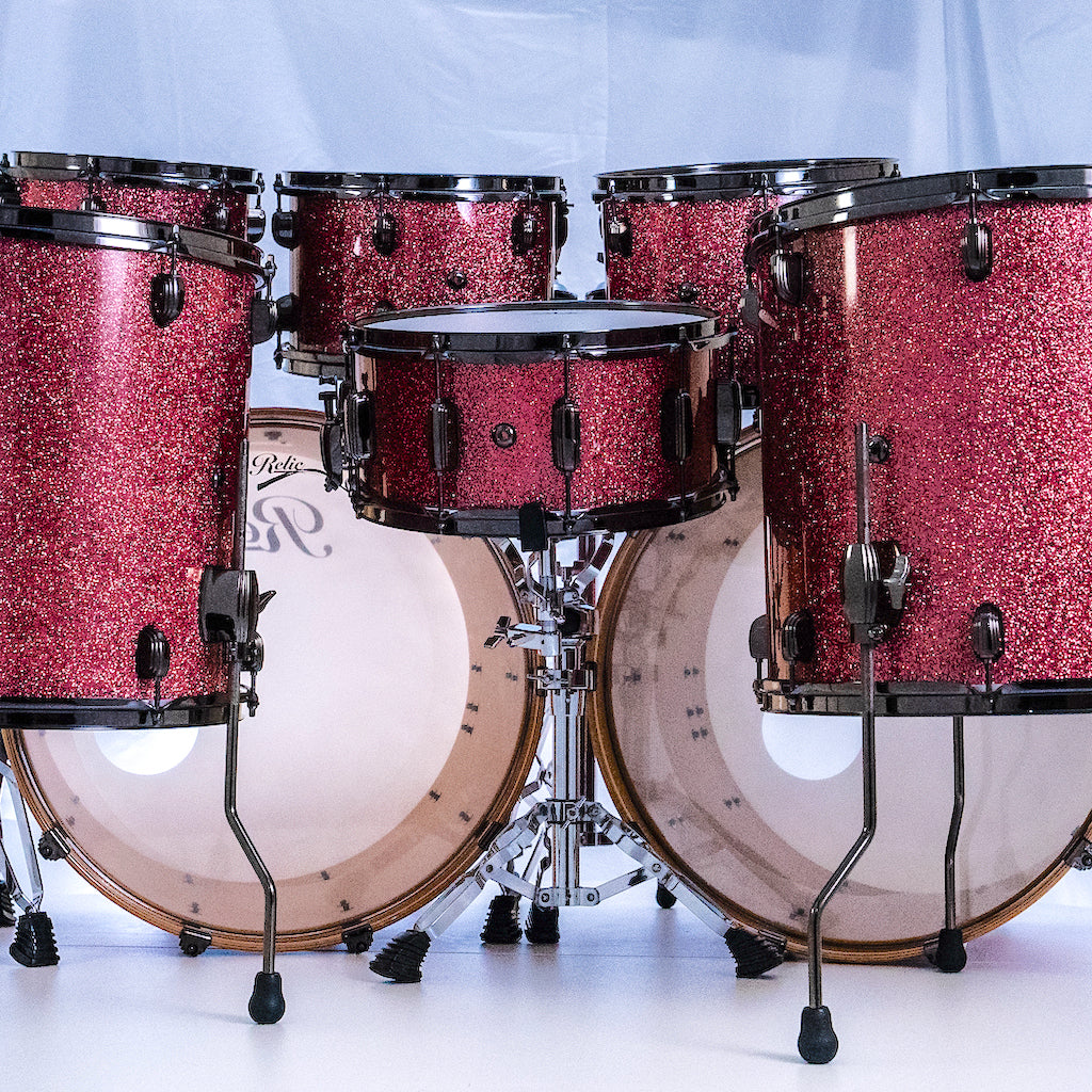 Relic Signature Beech Drum Kit - Pink Sparkle