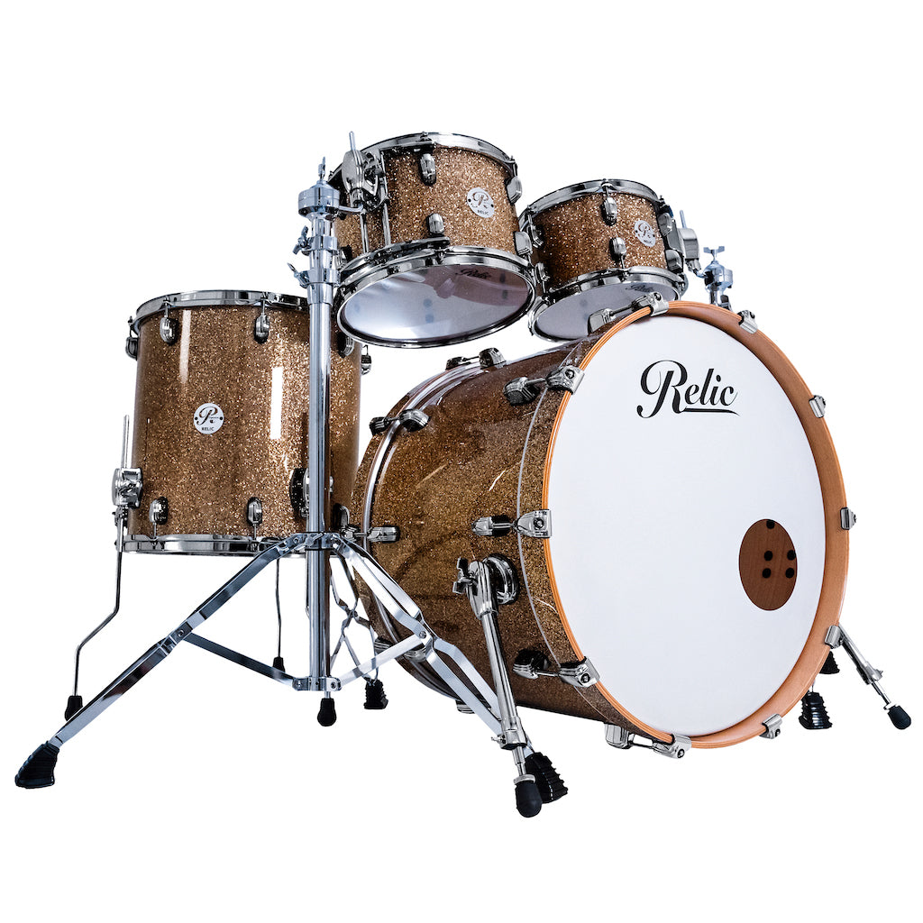 Relic Signature Beech Drum Kit - Champagne Sparkle