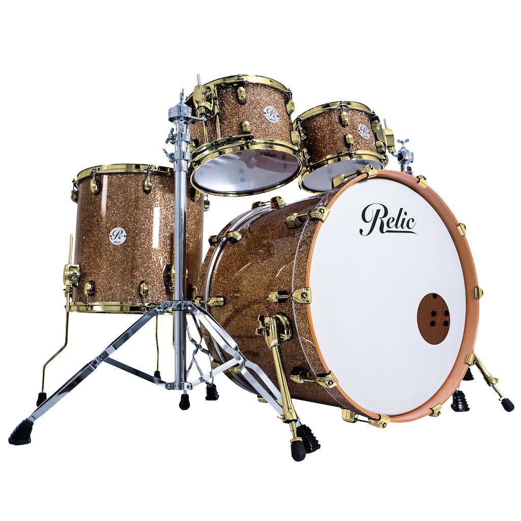 Relic Signature Beech Drum Kit - Champagne Sparkle