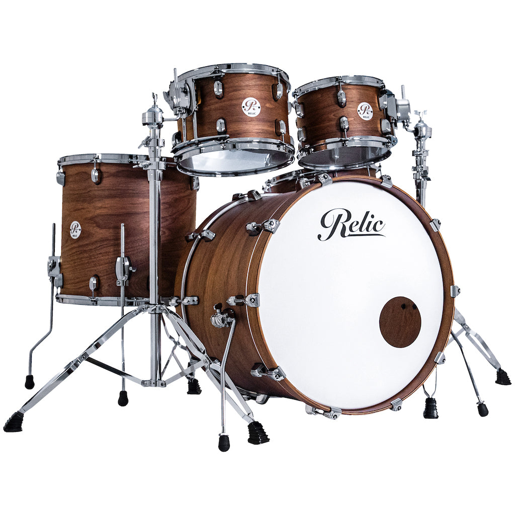Relic Signature Walnut Drum Kit - Natural Satin
