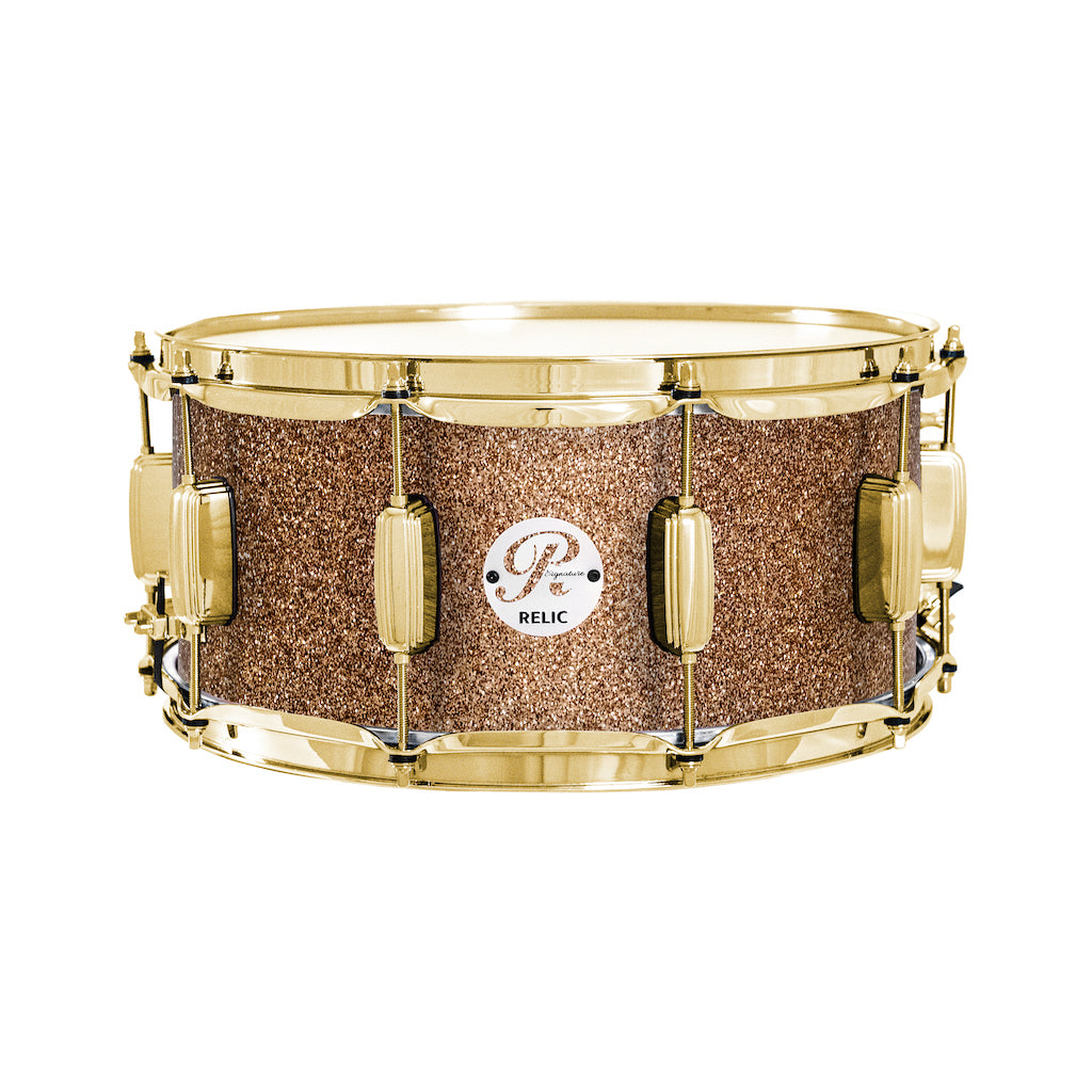 Relic Signature Beech 14x6.5 Snare Drum - Champagne Sparkle