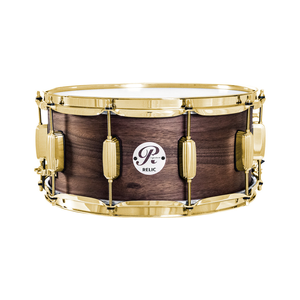 Relic Signature Walnut 14x5.5 Snare Drum - Natural Satin