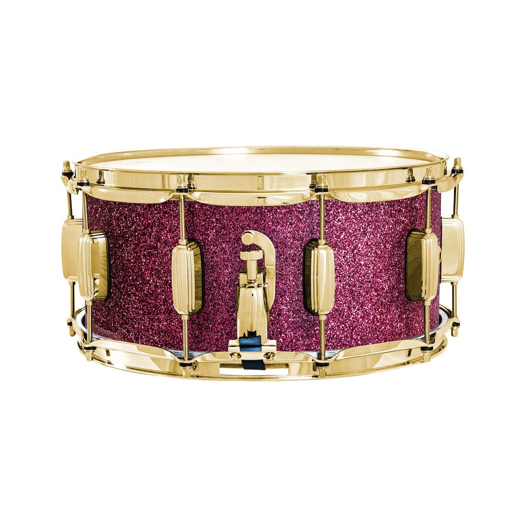 Relic Signature Beech 14x6.5 Snare Drum - Pink Sparkle