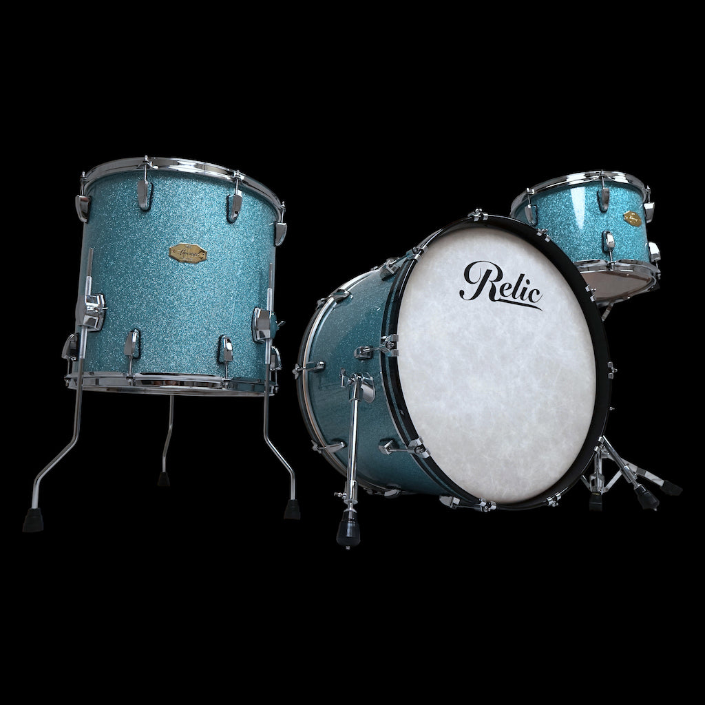 Relic Lineage Drum Kit - Arctic Blue Sparkle