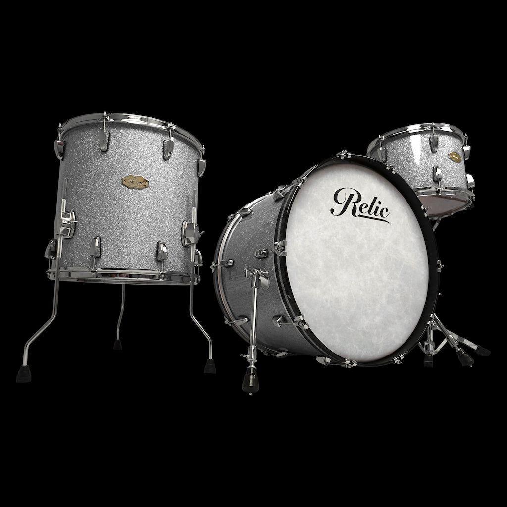 Relic Lineage Drum Kit - Silver Sparkle