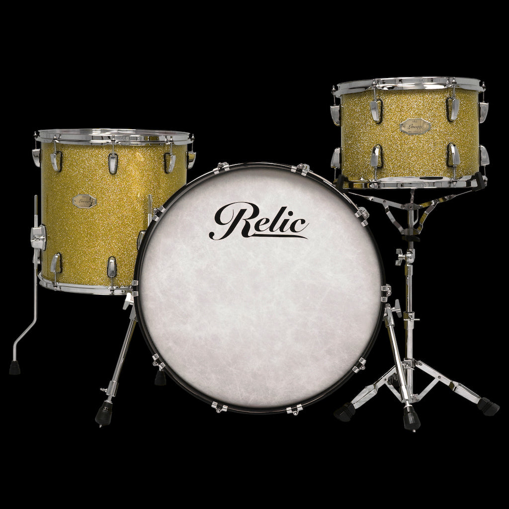 Relic Lineage Drum Kit - Gold Sparkle