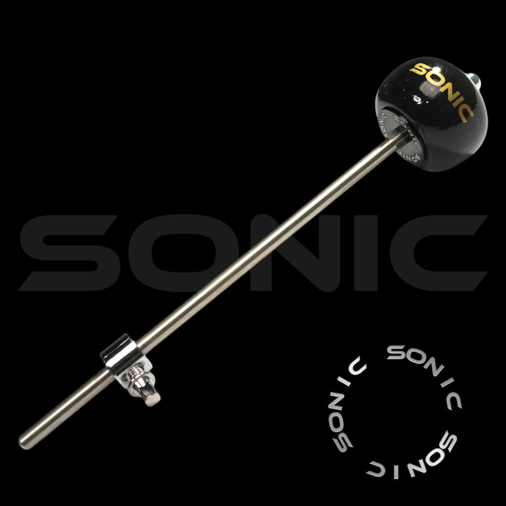 Sonic Wooden Bass Drum Beater - Black (S)