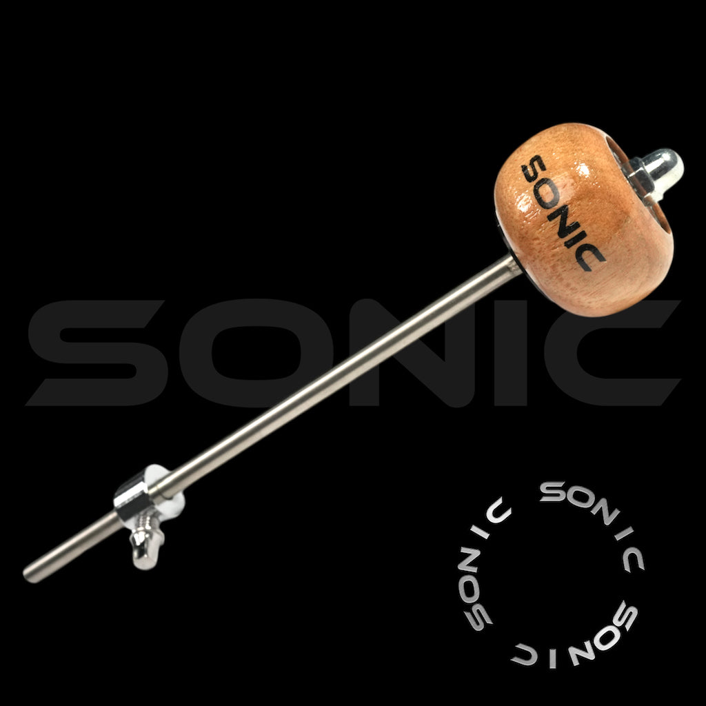 Sonic Wooden Bass Drum Beater - Natural (S)