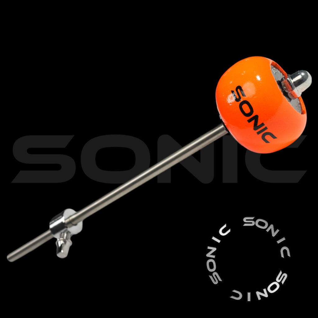 Sonic Wooden Bass Drum Beater - UV Orange (S)