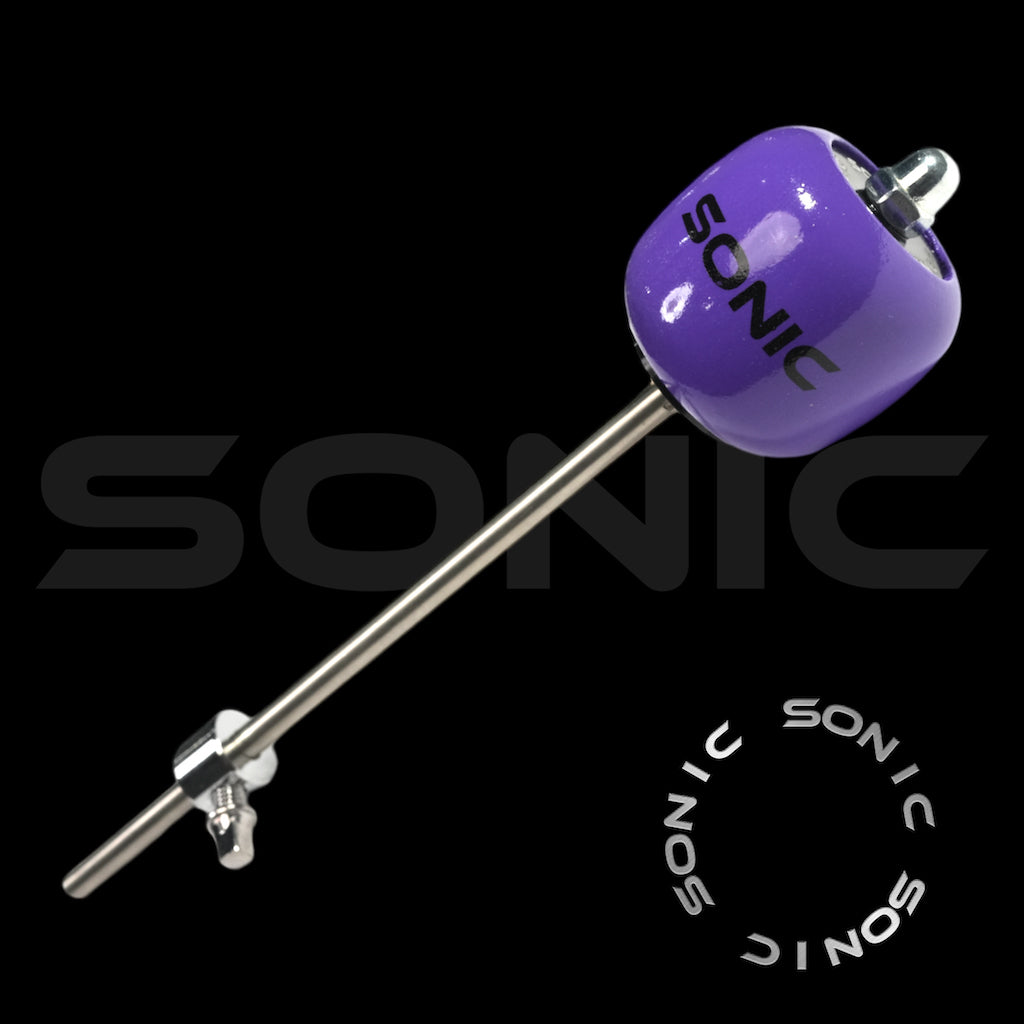 Sonic Wooden Bass Drum Beater - Purple (L)