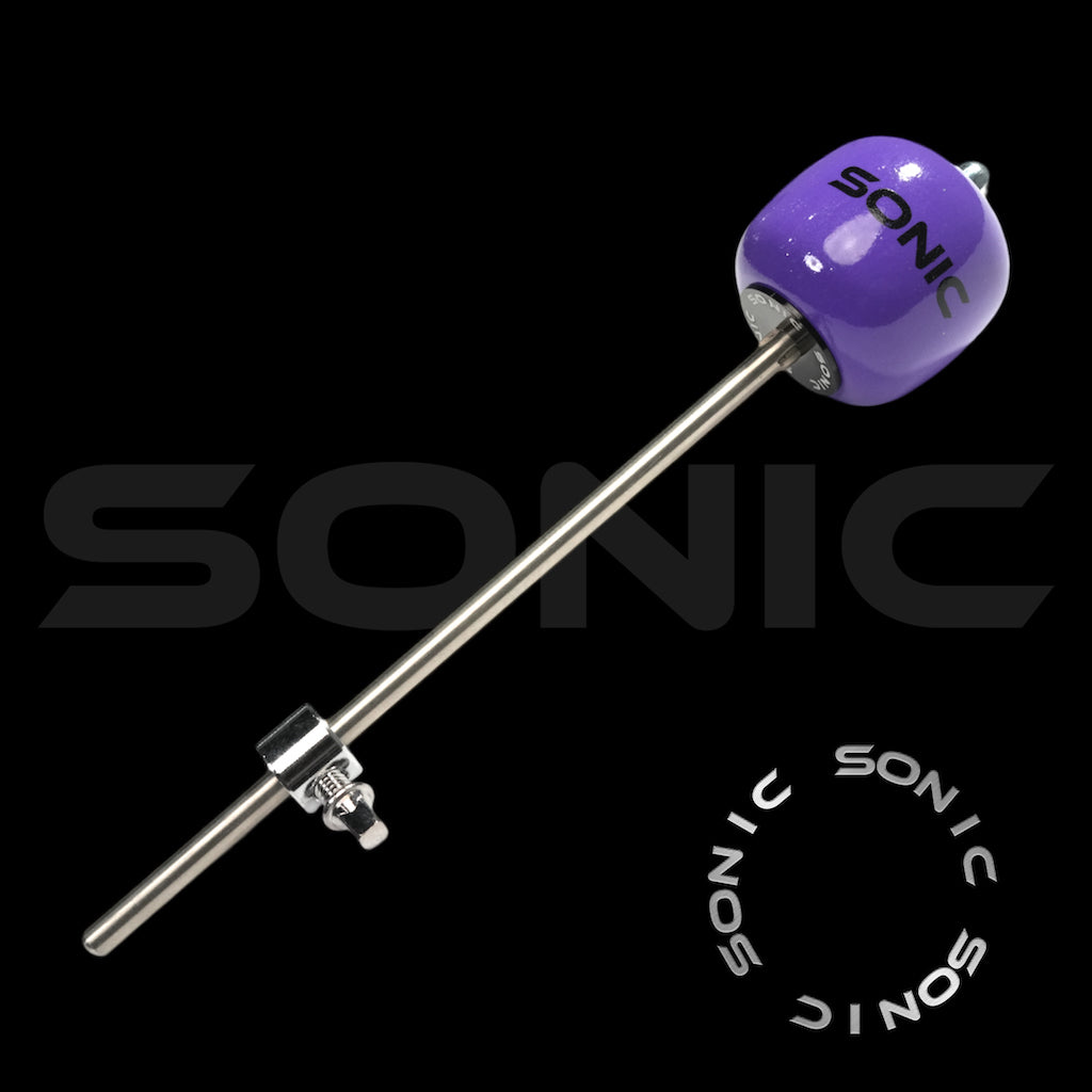 Sonic Wooden Bass Drum Beater - Purple (L)