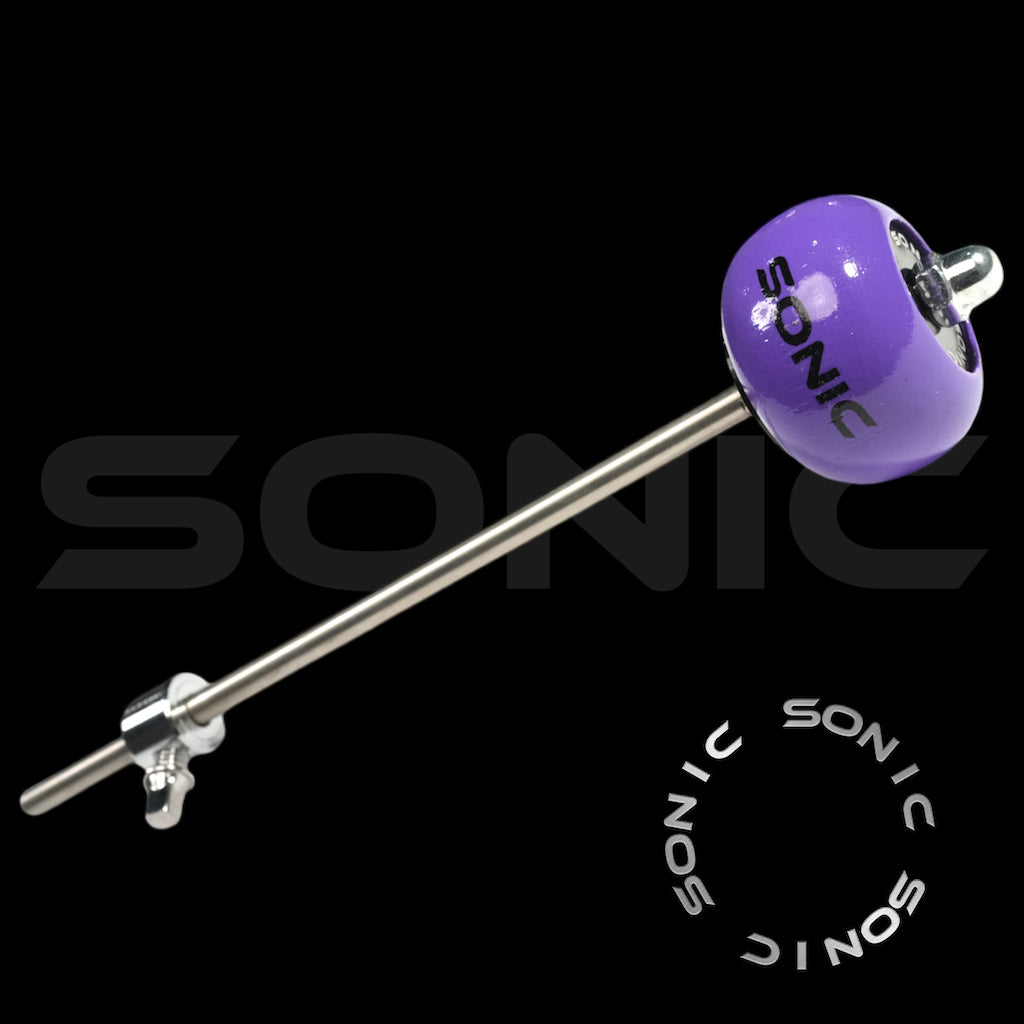 Sonic Wooden Bass Drum Beater - Purple (S)