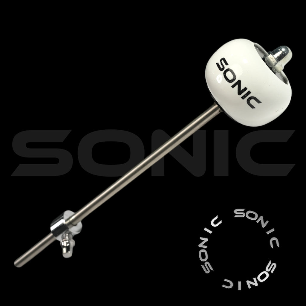 Sonic Wooden Bass Drum Beater - White (S)