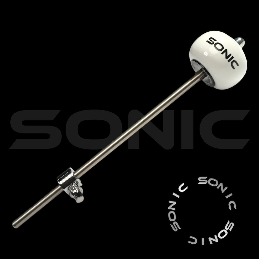 Sonic Wooden Bass Drum Beater - White (S)