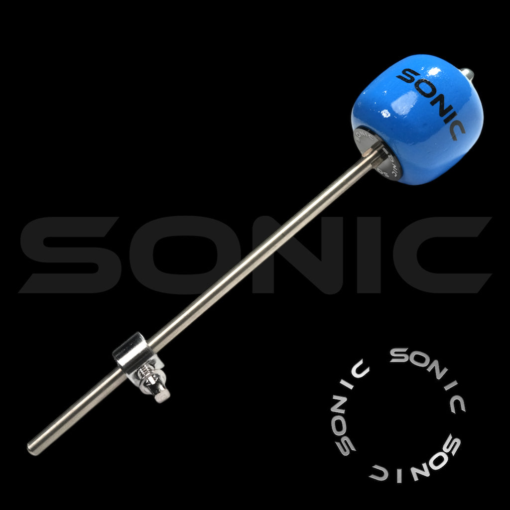 Sonic Wooden Bass Drum Beater - Blue(L)