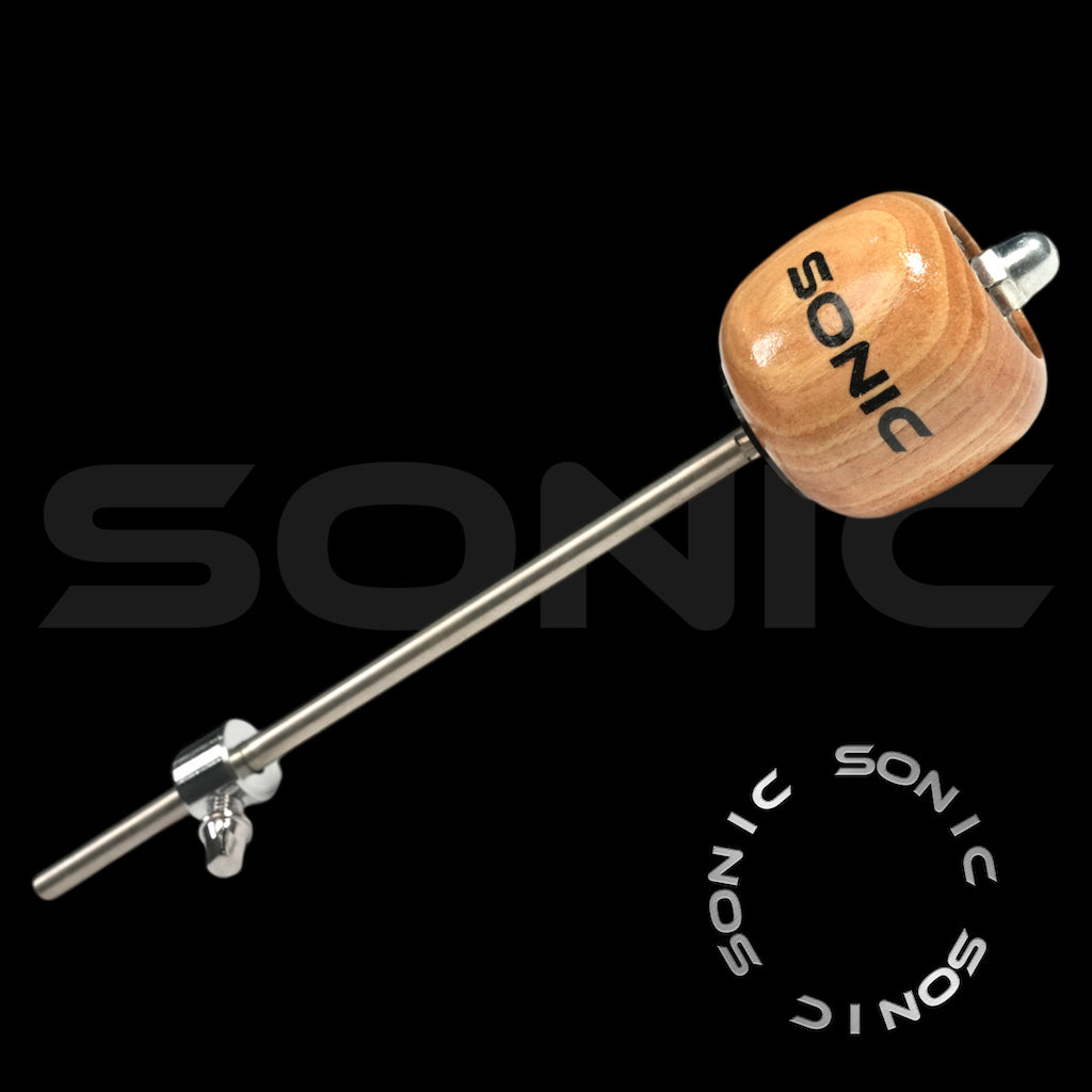 Sonic Wooden Bass Drum Beater - Natural (L)