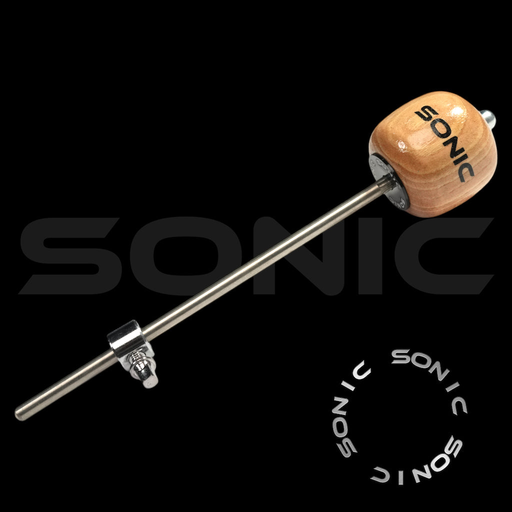 Sonic Wooden Bass Drum Beater - Natural (L)