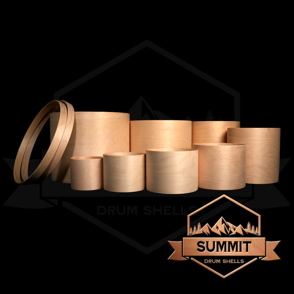 Birch Shell Summit Drum Shells - Birch Sizes 8 - 22''