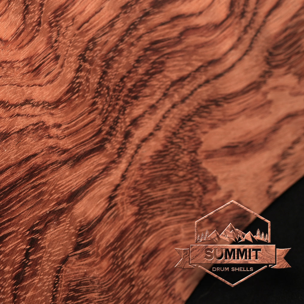 Summit Drum Shells Bubinga with Waterfall Bubinga Veneer Snare