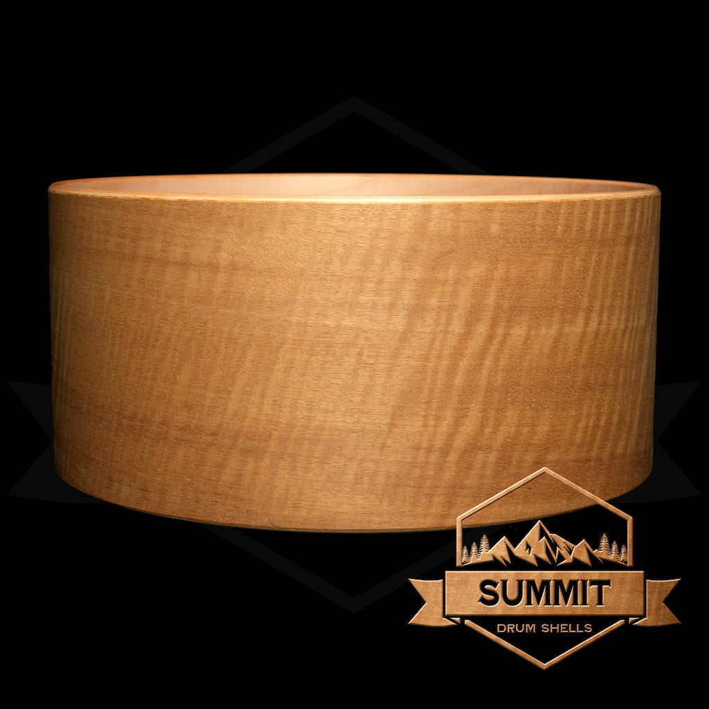 Summit Drum Shells Maple with Figured Maple Veneer Snare