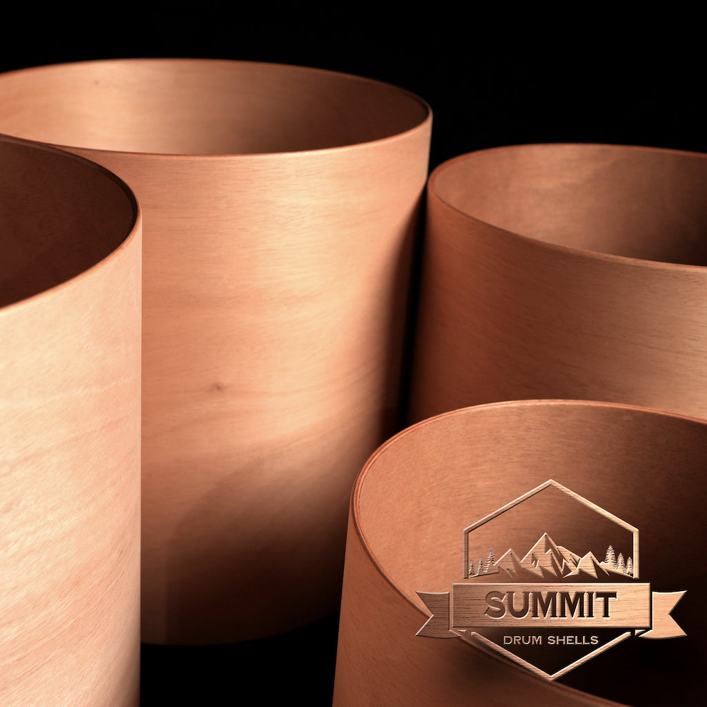 Summit Drum Shells - Mahogany Sizes 8 - 22''