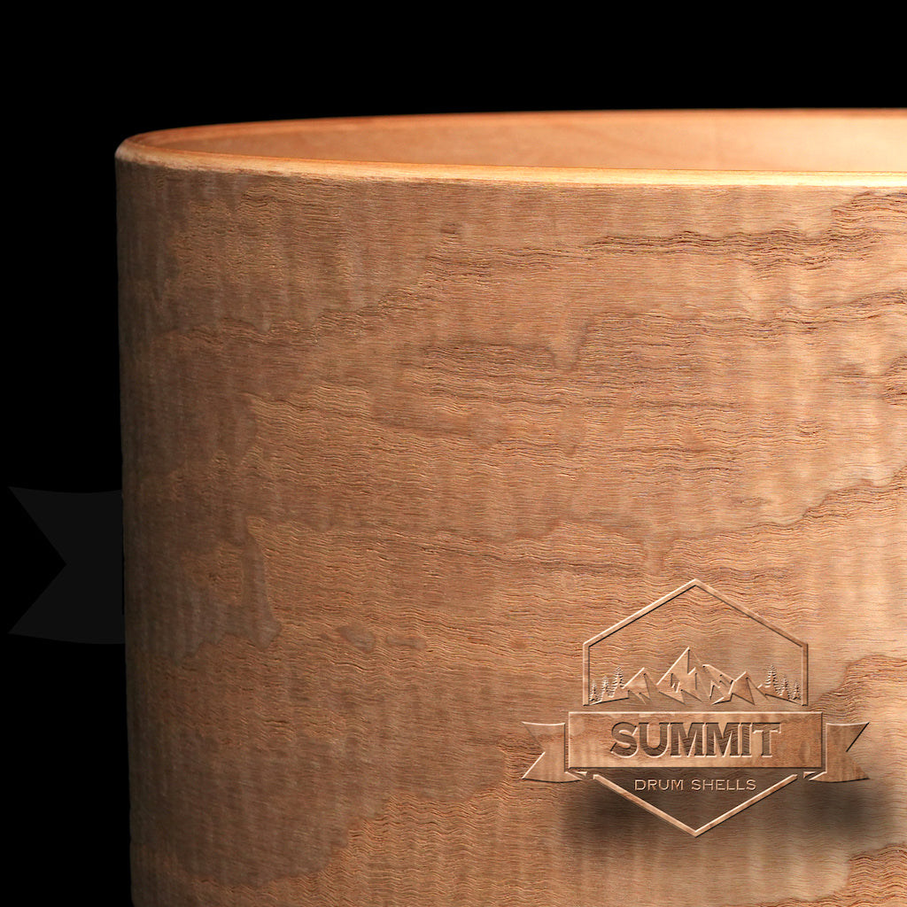 Summit Drum Shells Maple with Tamo Ash Veneer Snare