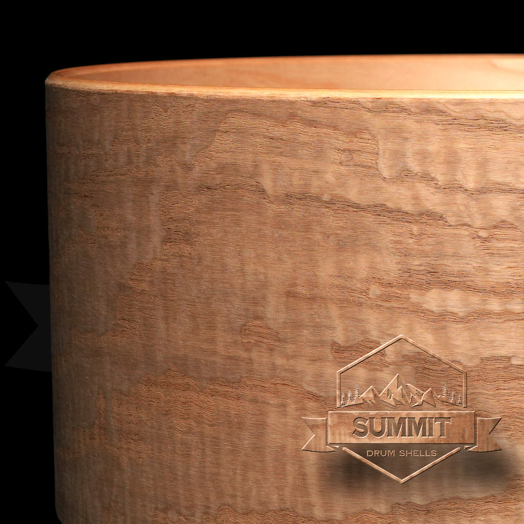 Summit Drum Shells Maple with Tamo Ash Veneer Snare