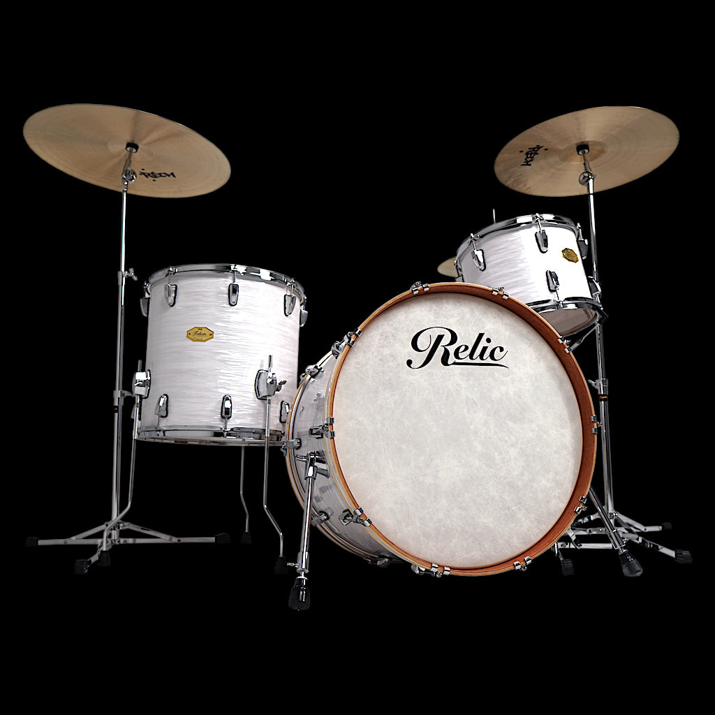 Relic Tribute Vintage Drum Kit - White Oyster