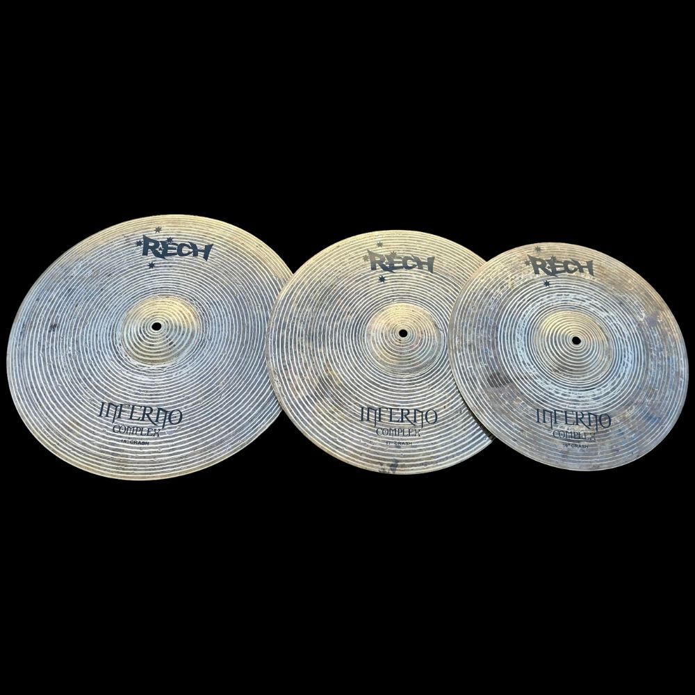 Rech PROTOTYPE Inferno Complex Cymbal Pack 16-17-18 Crash Cymbals